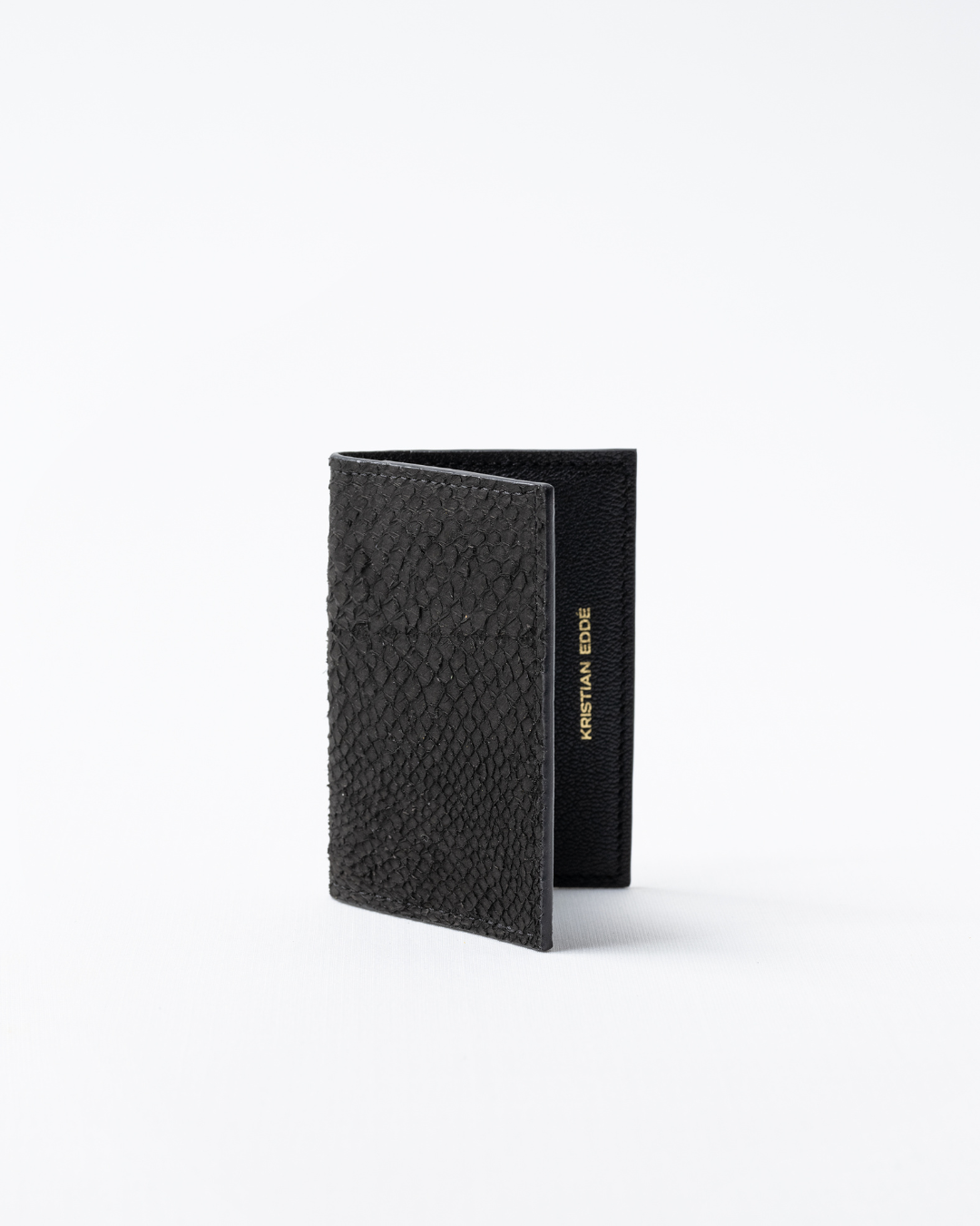 Card Holder / Wallet プレミアムサーモンレザーカードホルダー / コンパクトウォレット Green